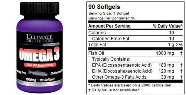 Omega 3 от Ultimate Nutrition